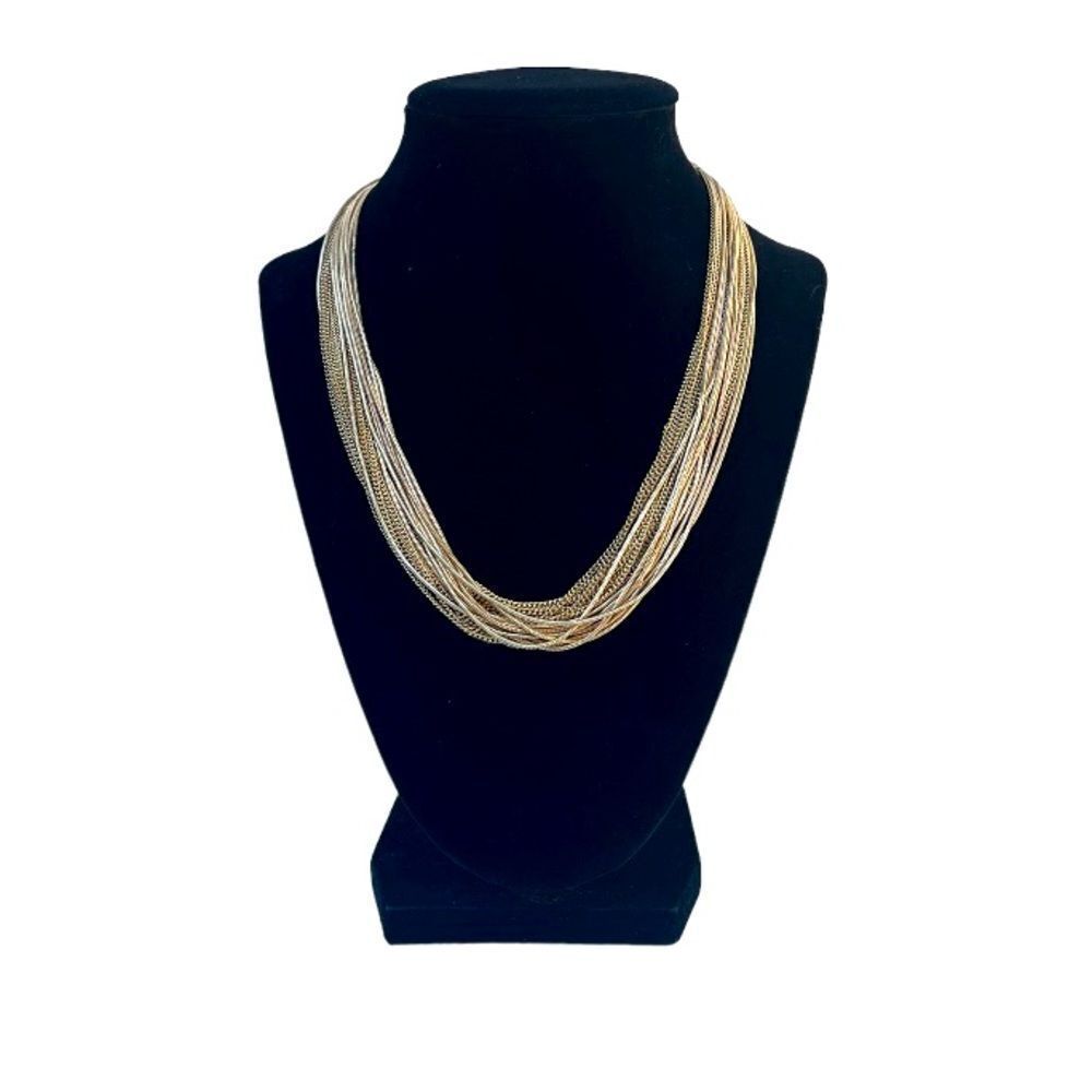 Multi Chain Gold Chocker Necklace New